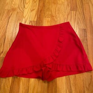Red skort